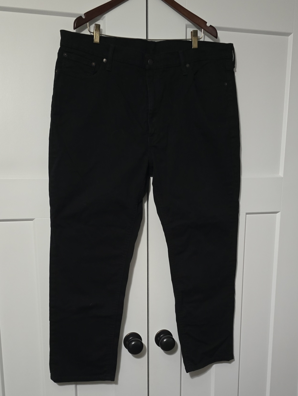 Levi's Men's 502 Slim Straight Jeans in Black 42x30